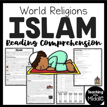 Preview of Islam Reading Comprehension Worksheet World Religions Muslim