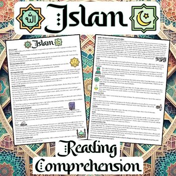 Preview of Islam Reading Comprehension Worksheets - 2 Information Texts