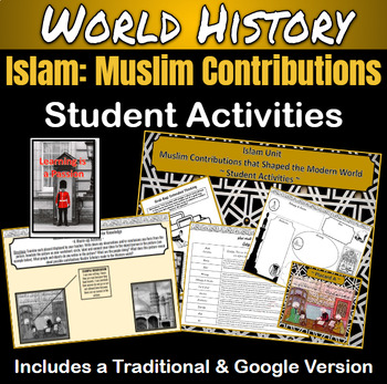 Preview of World History | Middle East | Islam | Muslim Contributions | Student Activities