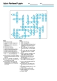 Islam Unit Review Crossword Puzzle and Matching Activity