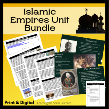 Preview of Islam & the Islamic Empires Unit Bundle with PowerPoint, Projects, and More