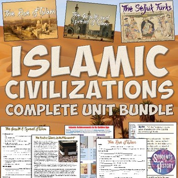 Preview of Islamic Civilizations Unit Plan Bundle: 5 Pillars Activities, Projects Worksheet
