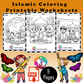 Do-a-dot Coloring Book for Muslim Kids, Do a Dot Book Without Markers,  Great for Ramadan or Eid 