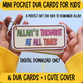 Preview of Islamic Dua cards for Kids,Muslim Homeschool, Ramadhan Printables for kids,Eid
