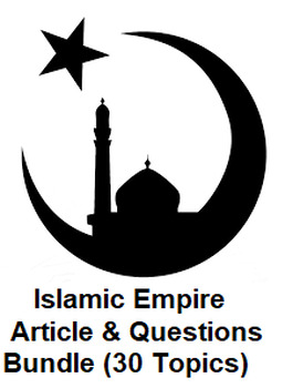 Preview of Islamic Empire Unit Articles & Questions Bundle (30 PDF Assignments)