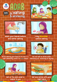 Islamic Etiquette Poster 01 - Adab of Eating and Drinking