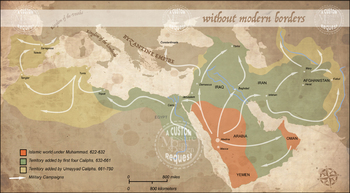 Preview of Islamic Expansion Map Clip Art Set {Messare Clips and Design}