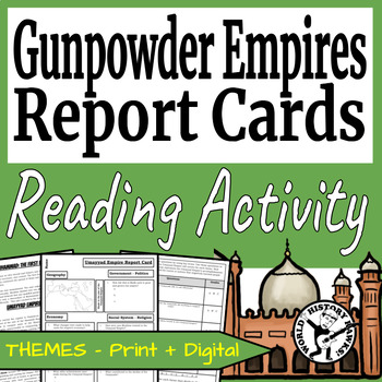 Preview of Islamic Gunpowder Empires Report Card Unit Bundle Reading Passages Comprehension