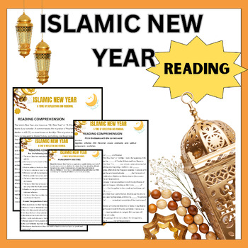Preview of Islamic New Year Reading Comprehension & Writing Activities