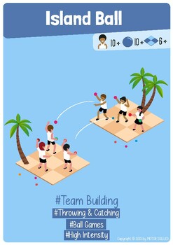 Preview of Island Ball - PE Team Building Game for Elementary School