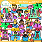 Island Beach Vacation Clip Art