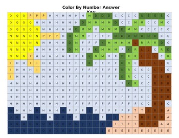 Preview of Island Color By Number