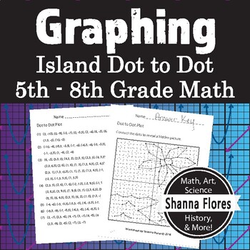 Preview of Island Dot to Dot, Graphing Ordered Pairs, Hidden Picture