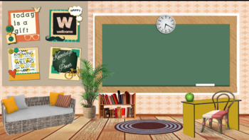 Preview of Island Vibe Virtual Classroom Background