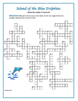 Island of the Blue Dolphins: About the Author Crossword—One of a Kind!