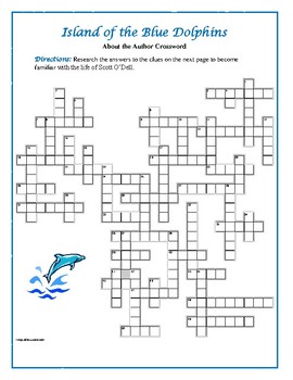 Results for island of the blue dolphins crossword TPT