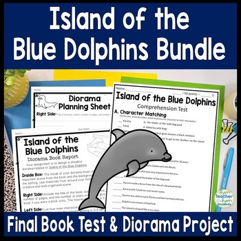 Preview of Island of the Blue Dolphins Bundle: Final Test and Book Report Project {25% Off}