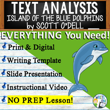 Preview of Island of the Blue Dolphins - Text Based Evidence, Text Analysis Essay Writing