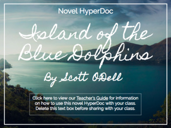 Preview of Island of the Blue Dolphins Hyperdoc / Google Slides