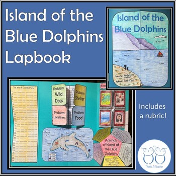 Preview of Island of the Blue Dolphins Lapbook Interactive Activity