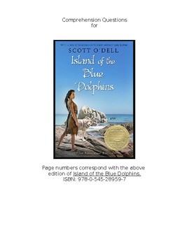Preview of Island of the Blue Dolphins - Multiple Choice Comprehension Questions