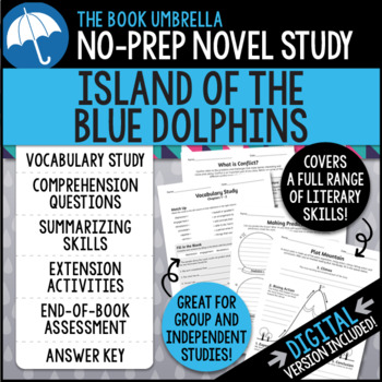 Preview of Island of the Blue Dolphins Novel Study { Print & Digital }