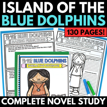 Preview of Island of the Blue Dolphins Novel Study Unit - Questions - Activities - Projects