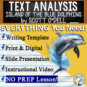 Preview of Island of the Blue Dolphins - Text Based Evidence - Text Analysis Essay Writing