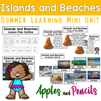 Preview of Islands and Beaches - Summer Learning Mini Unit