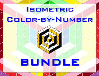 Preview of Isometric Color-by-Number Bundle