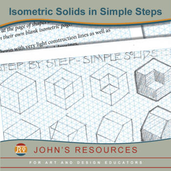 Preview of Middle or Senior School activity - Step by Step, Isometric solids - no curves