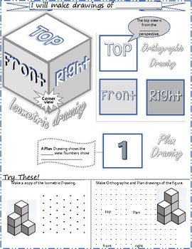 Preview of Isometric & Orthographic Drawings Notetaker