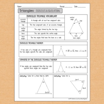 homework 3 isosceles & equilateral triangles