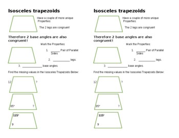 Preview of Isosceles Trapezoid