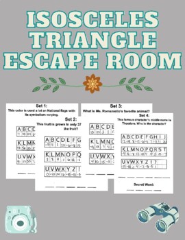 Riddle Escape Room Teaching Resources | Teachers Pay Teachers