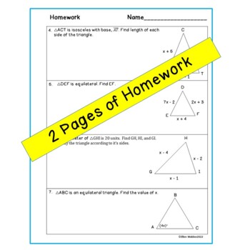 homework 3 isosceles & equilateral triangles