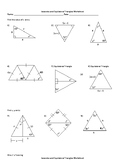 Isosceles and Equilateral Triangles Worksheet