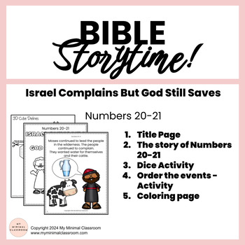 Preview of Israel Complains But God Still Saves, Bible Lesson, Homeschool, Sunday School