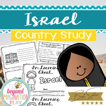 Preview of Israel Country Study *BEST SELLER* Comprehension, Activities + Play Pretend