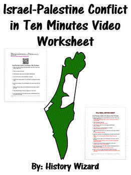 Preview of Israel-Palestine Conflict in Ten Minutes Video Worksheet