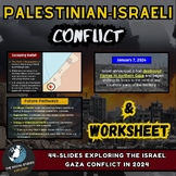 Israel Palestine War Slideshow Presentation and Worksheet 