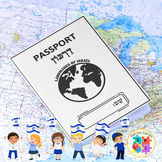 Israel Passport Template: Landmarks with Information Guides