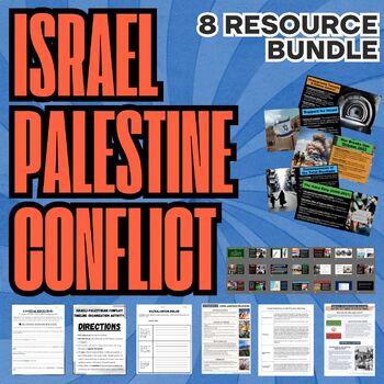 Preview of Israel and Palestine Conflict Activities and Lesson Bundle of Nine