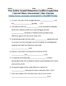 Preview of Israel and Palestine Conflict Explanation Video