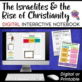 Preview of Israelites & Early Christianity DIGITAL Interactive Notebook 