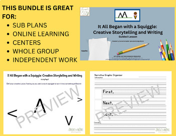 Preview of It All Began with a Squiggle: Creative Storytelling & Writing BUNDLE