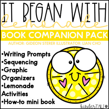 Preview of It Began with Lemonade Book Companion and Writing Prompts