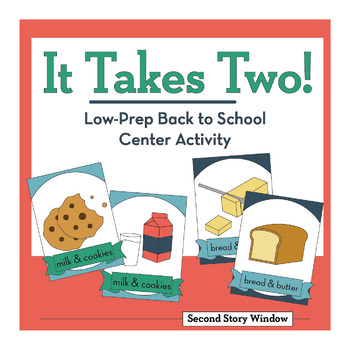 Preview of It Takes Two Easy-to-Prep Center • Second Back to School 2nd Day of 2nd Grade