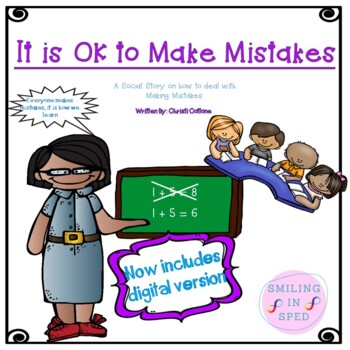 Preview of It is OK to Make Mistakes (A Social Story)