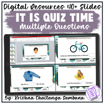 Preview of It is Quiz Time | Google Slides | PowerPoint